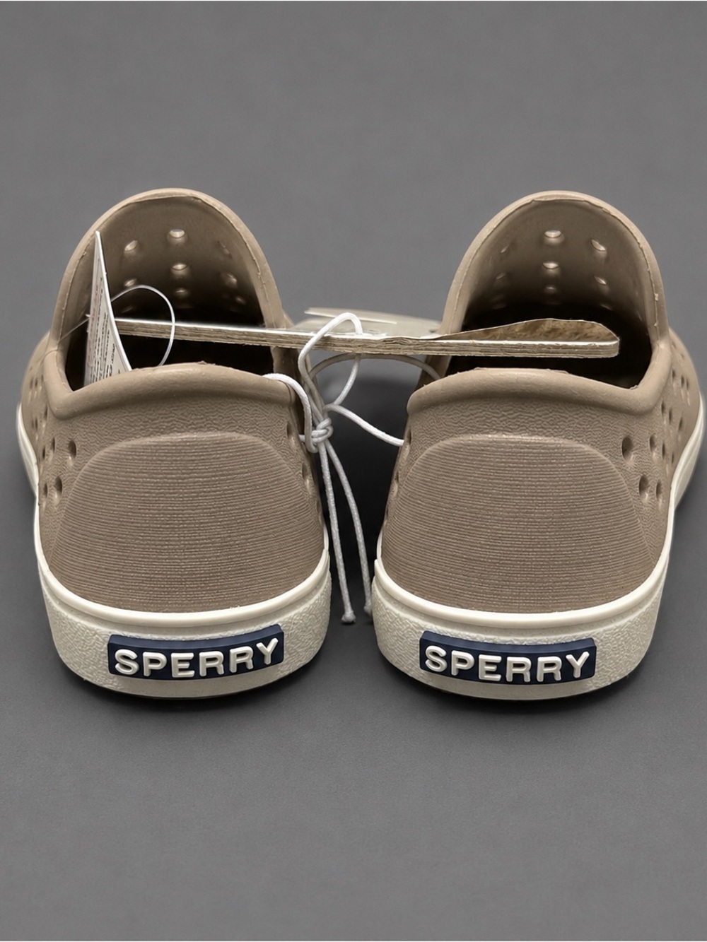 Sperry Toddler Boys Khaki Slip-On Wet Tech Shoes Size 6 Brand New - Picture 3 of 5